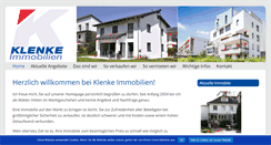 Desktop Screenshot of klenke-immobilien.de
